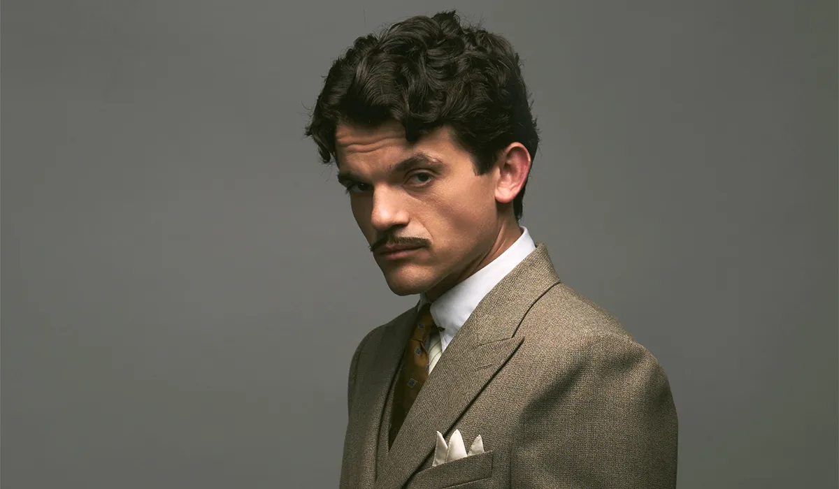 Edward Bluemel as Hercule Poirot in BBC series