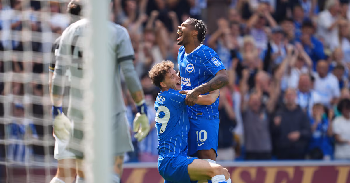 Brighton Defeats 10-Man Aston Villa 4-0