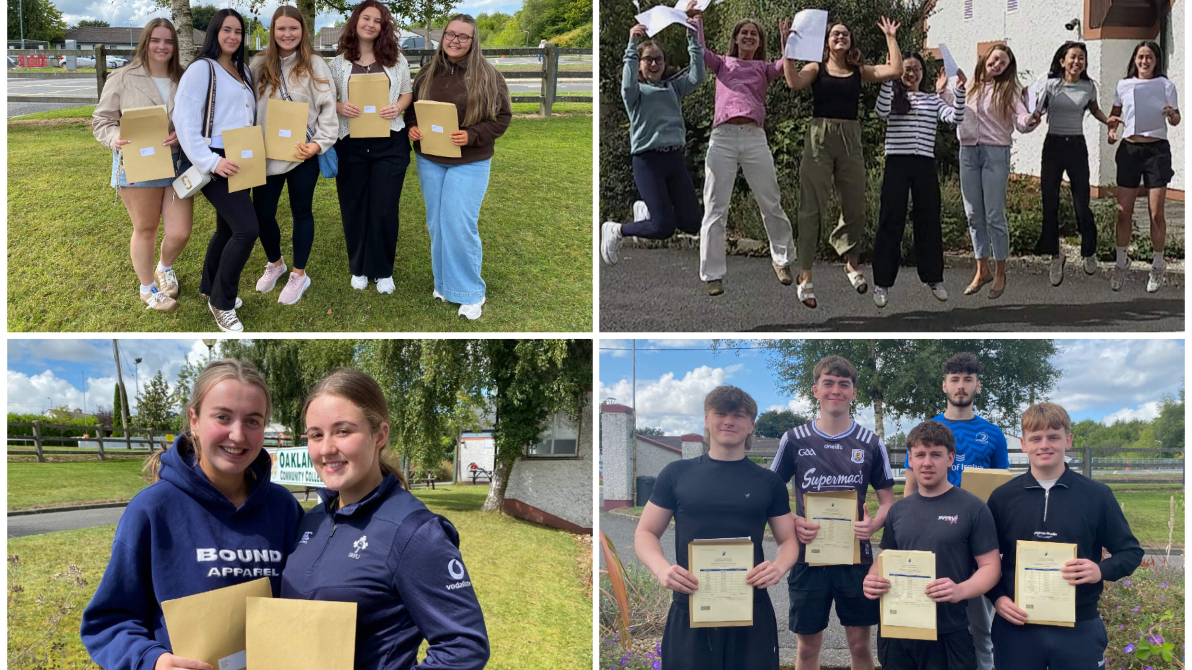Offaly Students Celebrate Leaving Cert Results Day