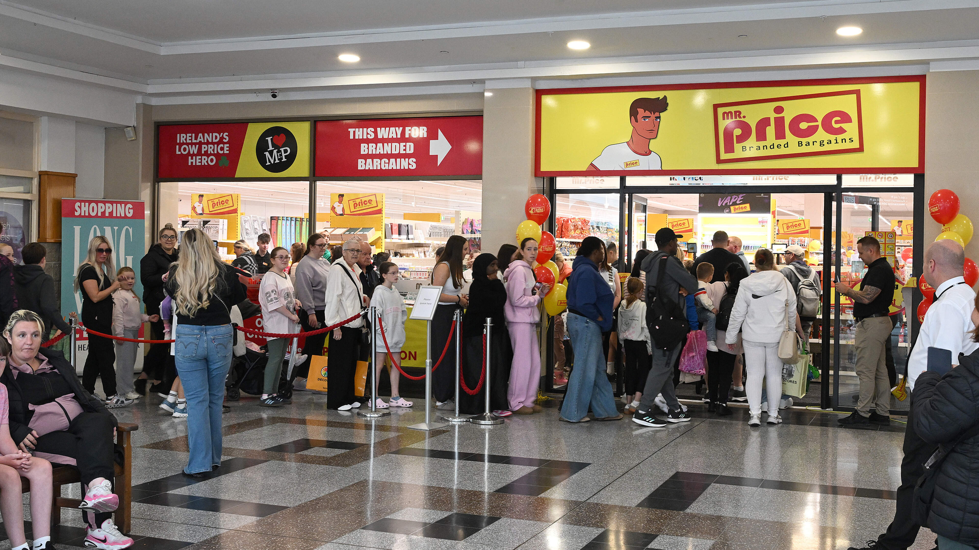 Crowds Visit Mr Price at Long Walk Shopping