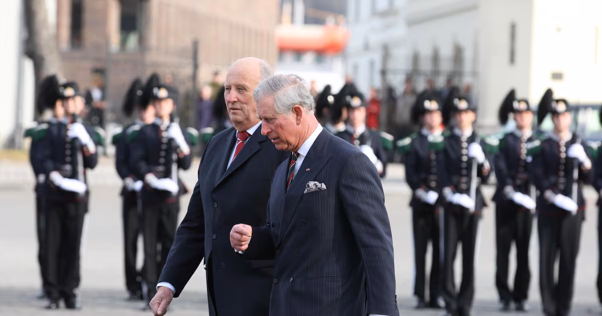 Charles pays tribute to King Harald of Norway