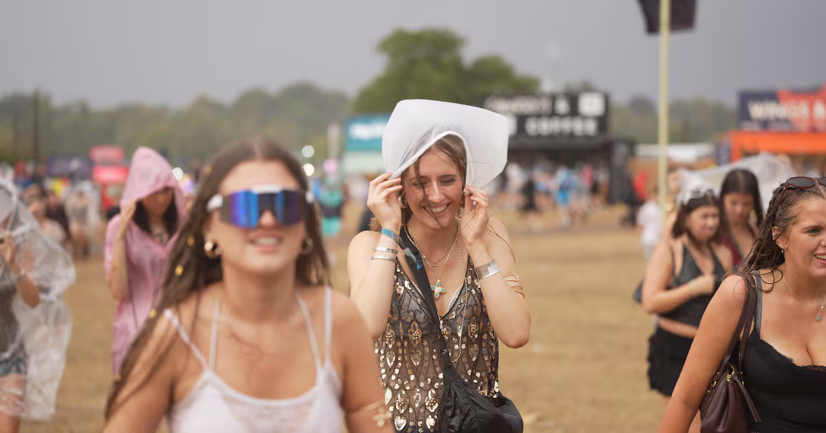 Yellow thunderstorm warning issued for festivalgoers