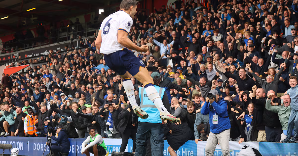 Everton equalize against Bournemouth in stoppage time
