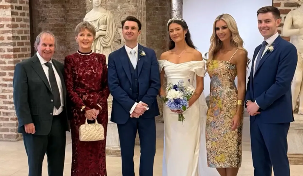 Rosanna Davison Stuns at Brother's Wedding