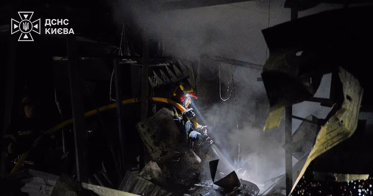 Russian drone and missile strikes kill 11 in Kyiv