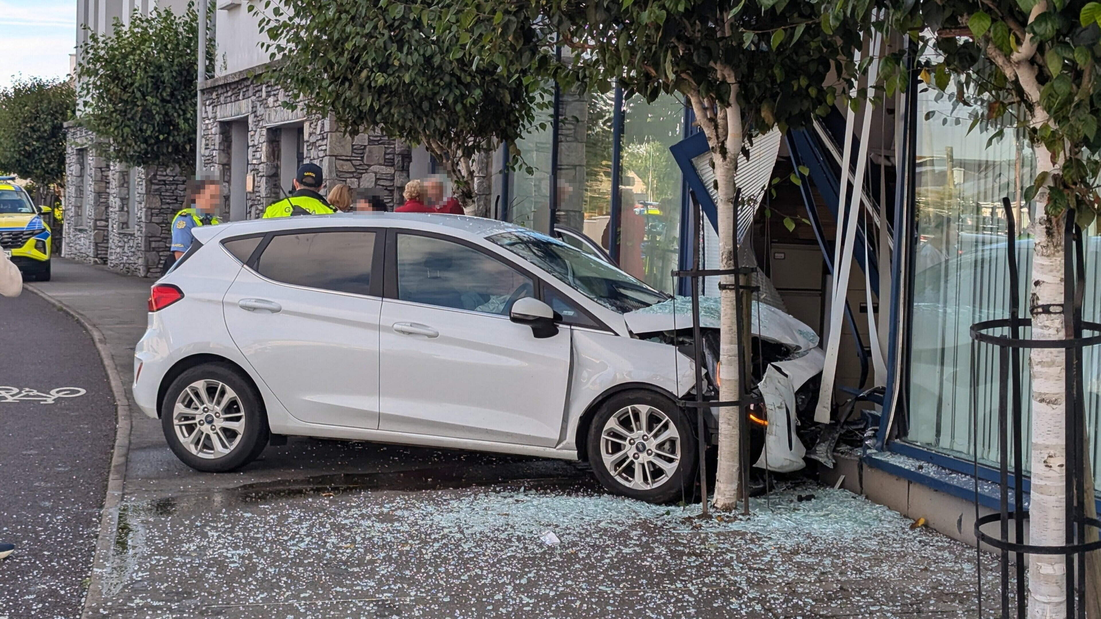Car Crashes Into Business Window in Tralee