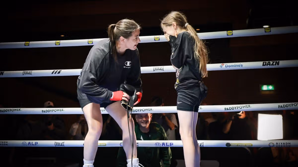 Katie Taylor Shares Moment with Young Fan