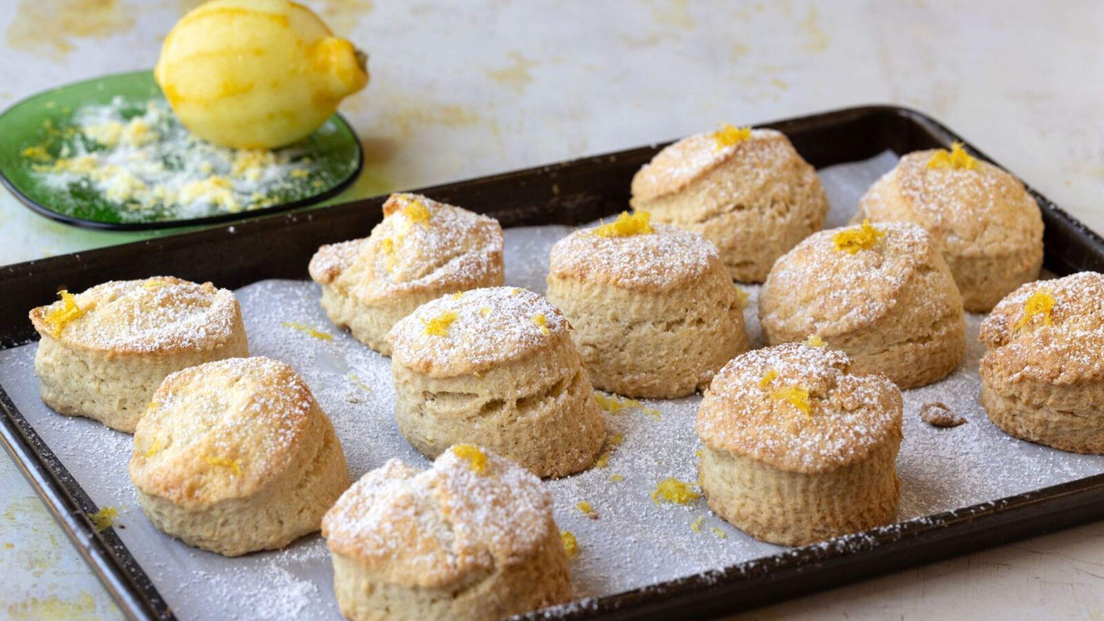 Lemon and Almond Buttermilk Scones