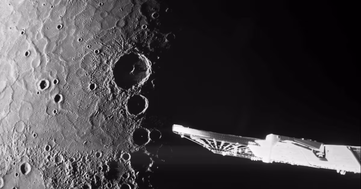 Two Spacecraft Approach Mercury After Long Voyage