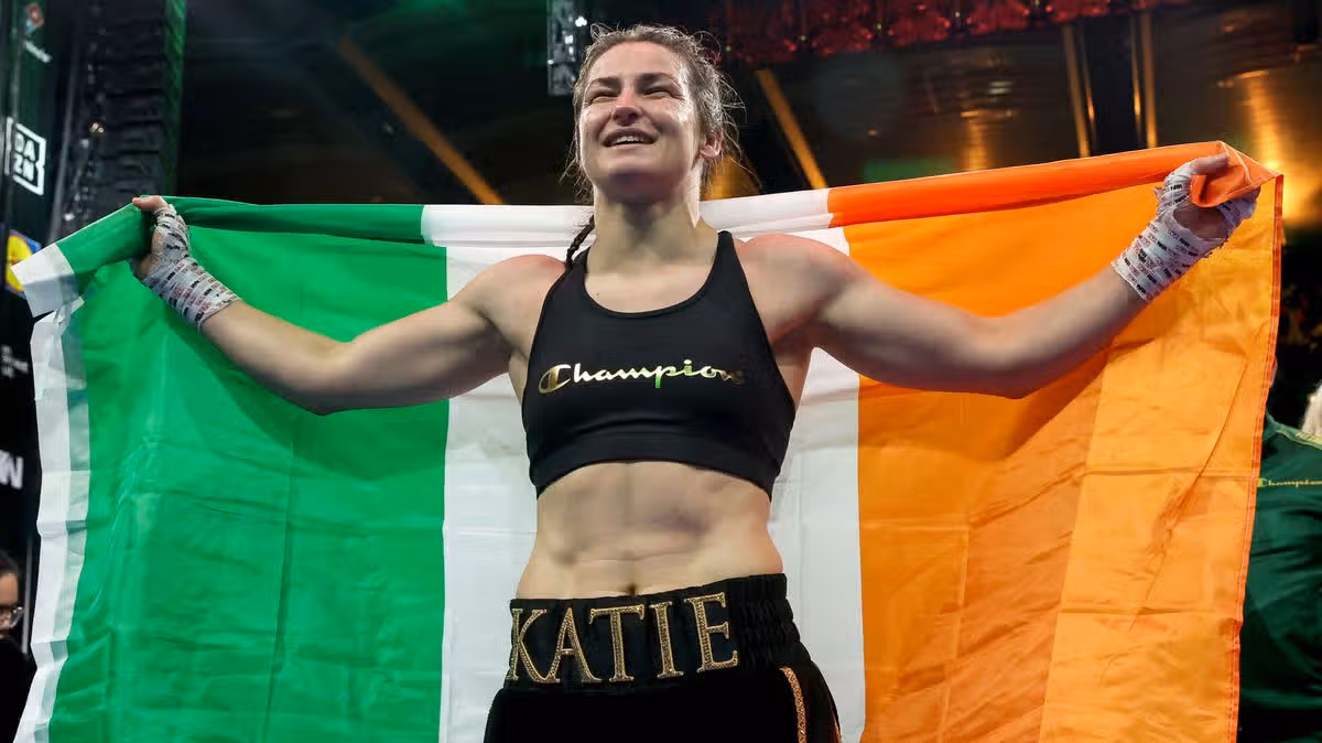 Katie Taylor wins emotional fight at Croke Park
