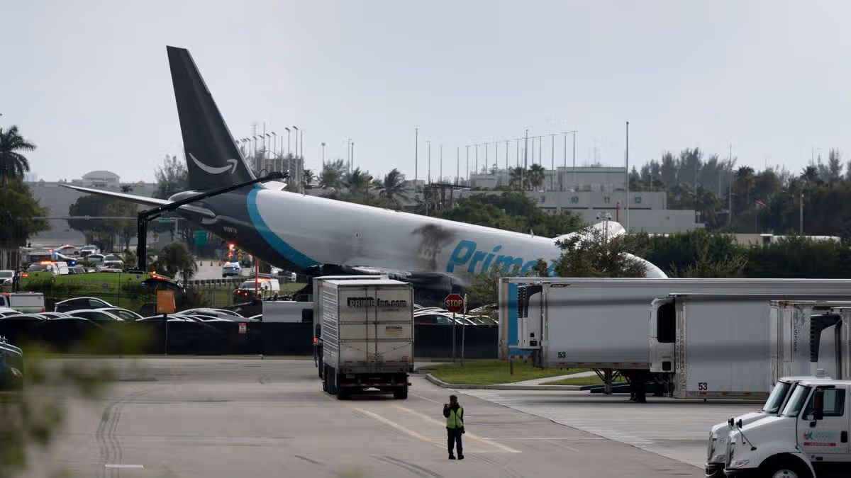 Five dead in Amazon cargo plane crash