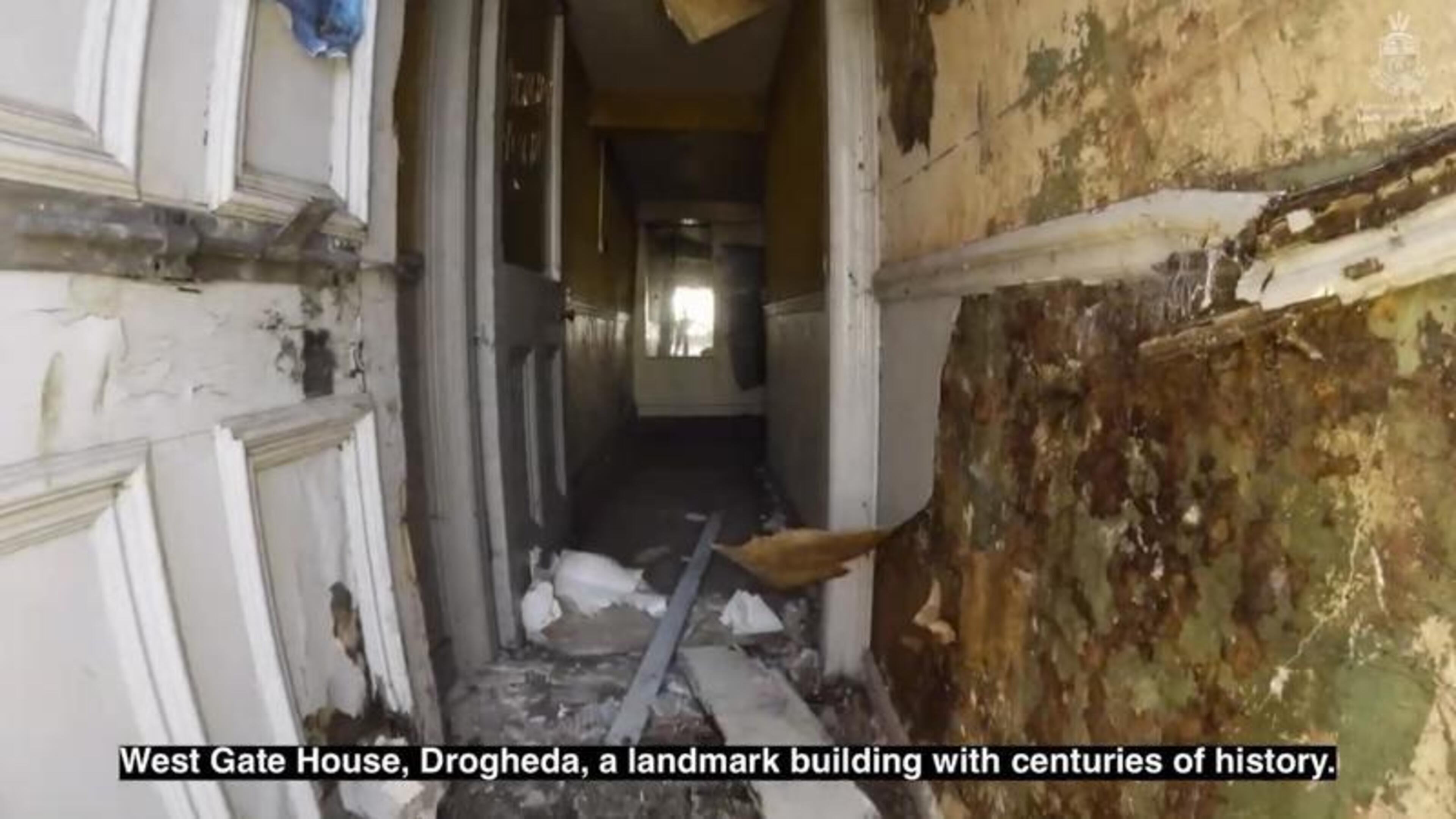 Drone Footage Shows West Gate House Restoration Progress