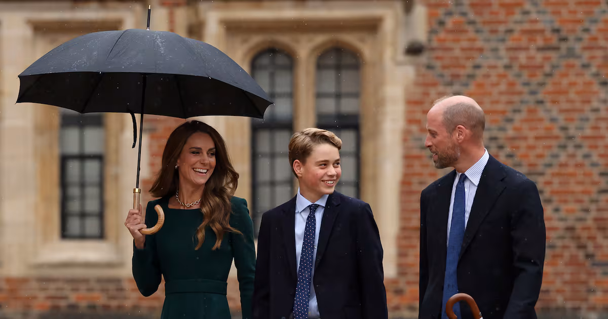 Prince George's First Day at Eton College