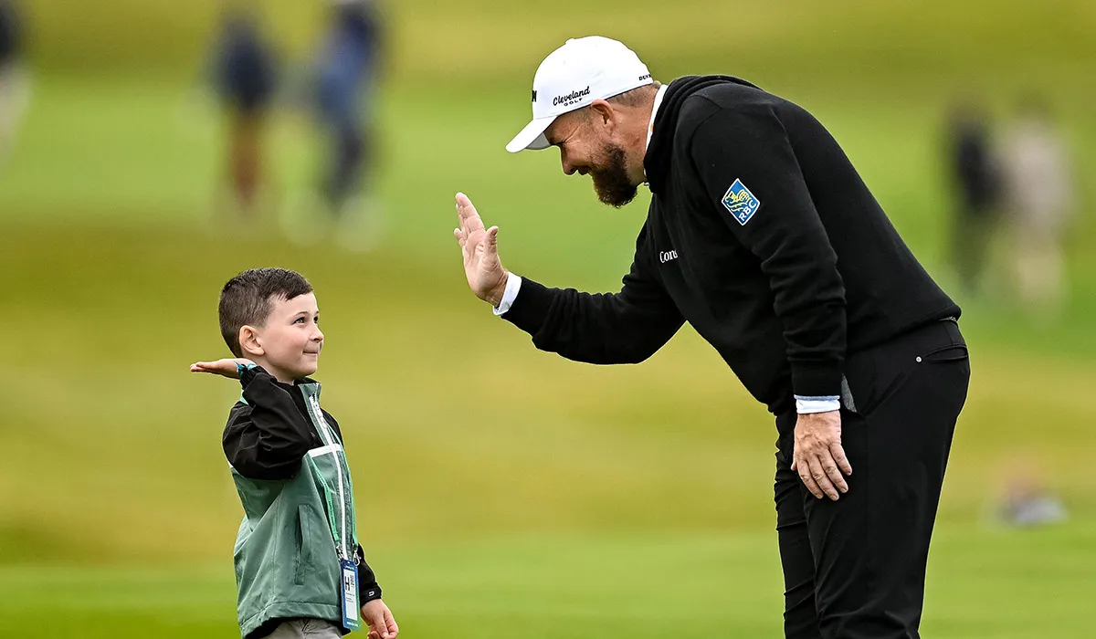 Shane Lowry reunites with young fan Declan Ryan