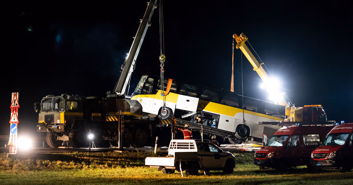 Five dead in Swiss tour bus crash