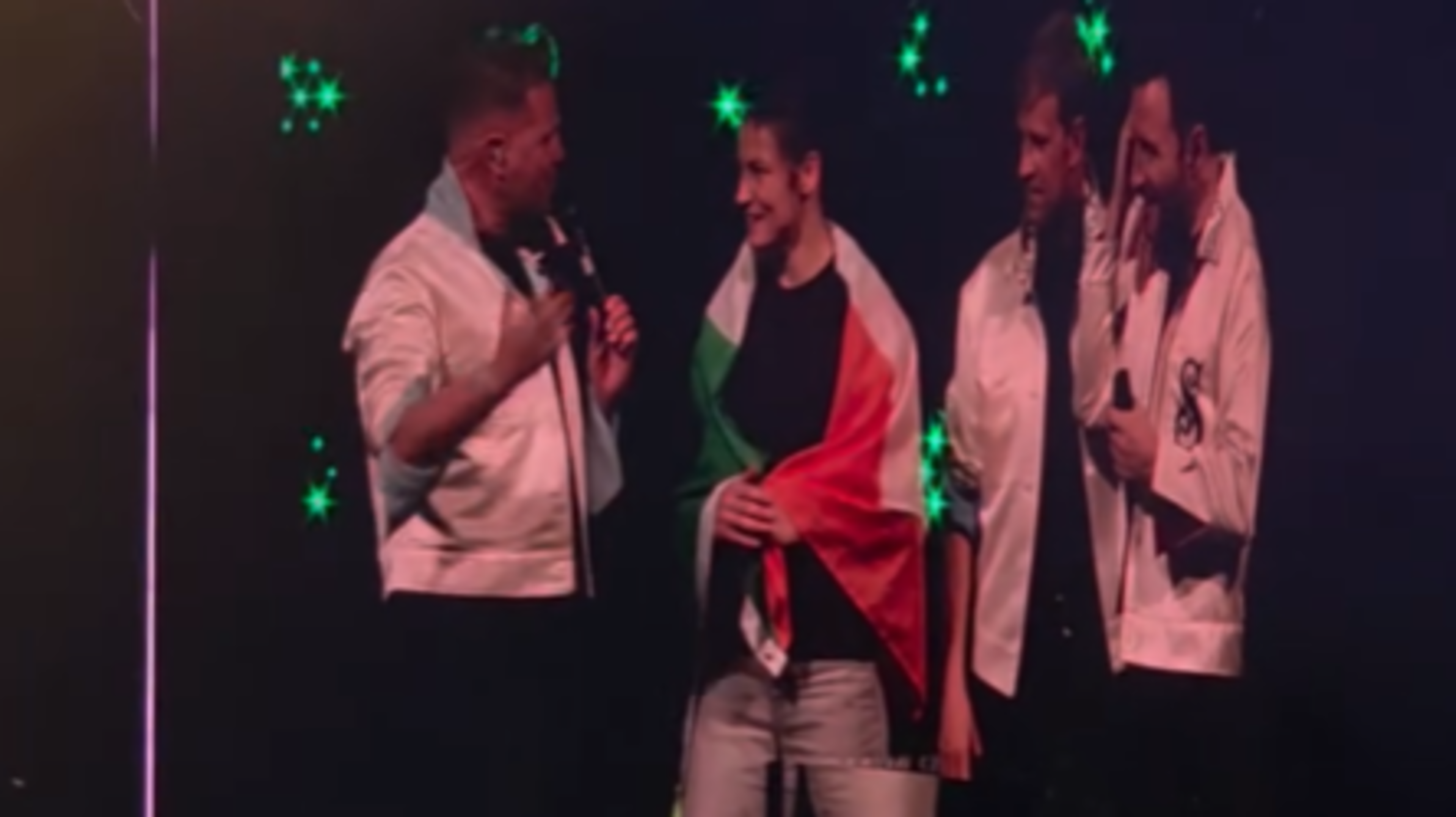 Katie Taylor Surprises at Westlife's 3Arena Gig