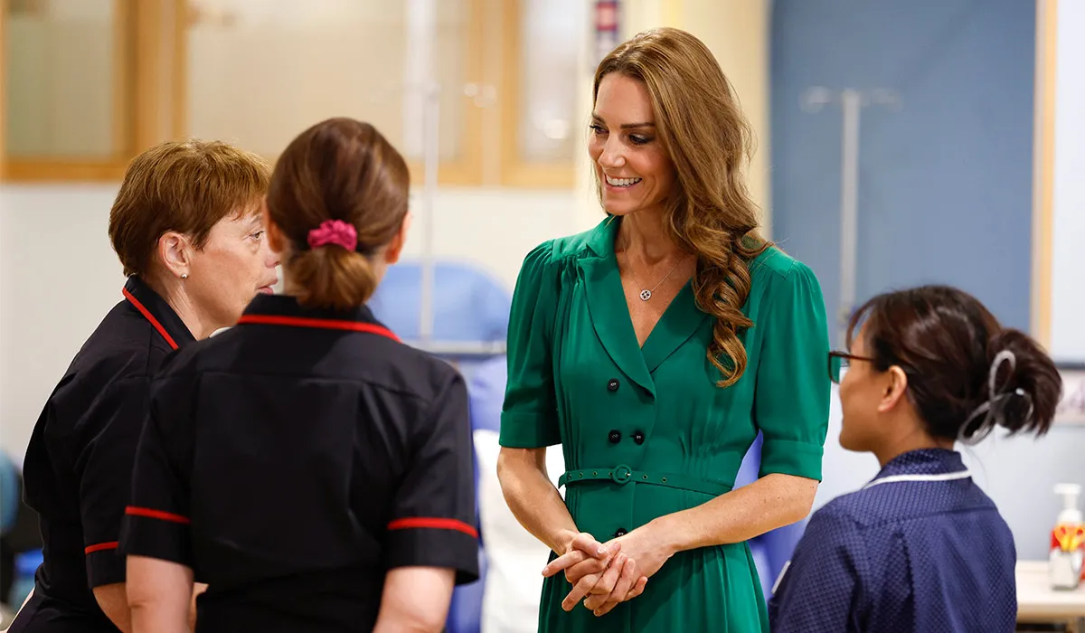 Kate Middleton Visits Cancer Hospital Where She Was Treated
