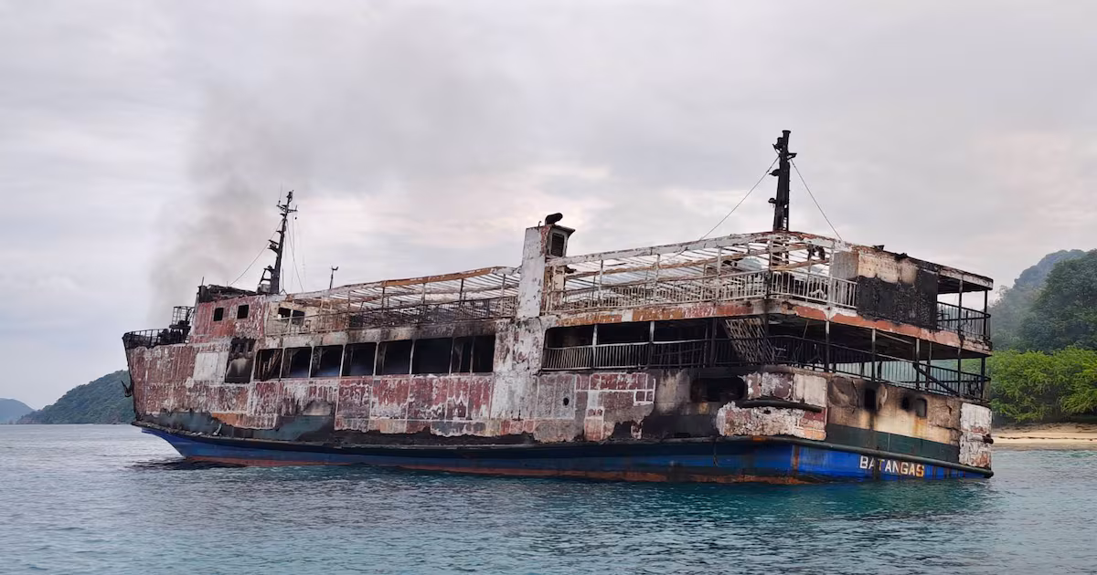 Philippines ferry fire death toll rises to 35