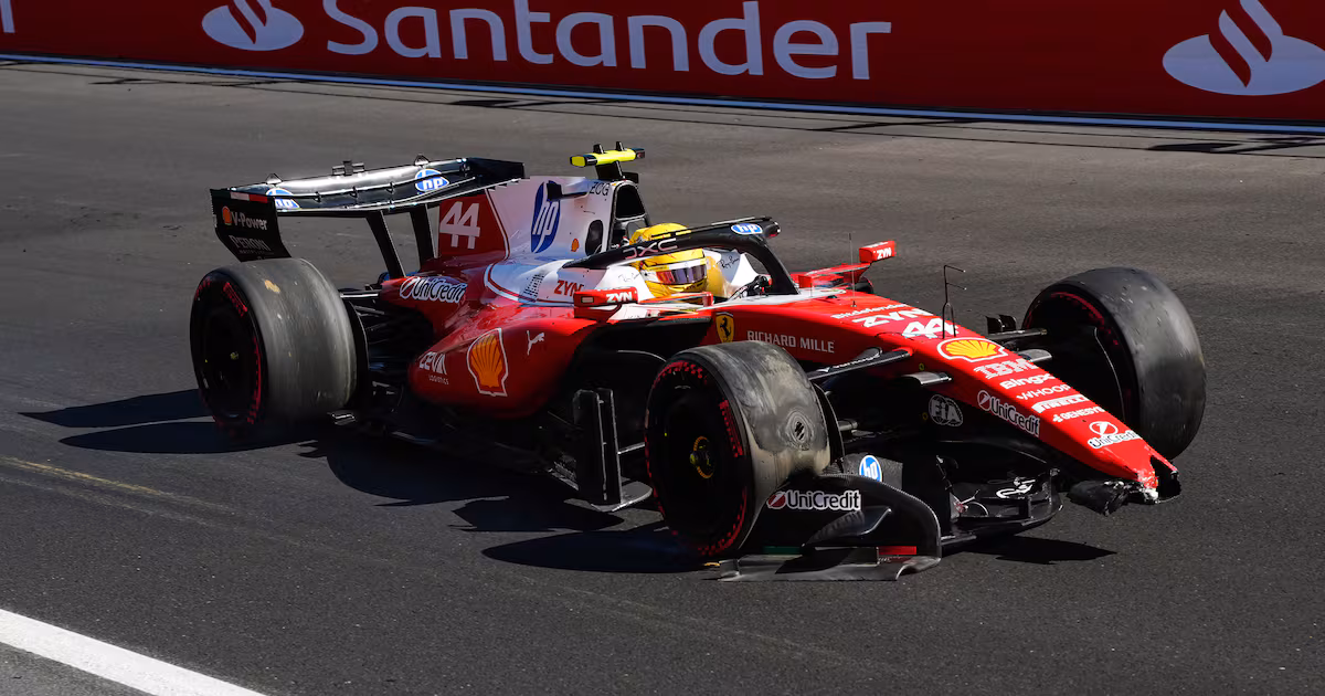 Lewis Hamilton Crashes During Spanish Grand Prix Practice