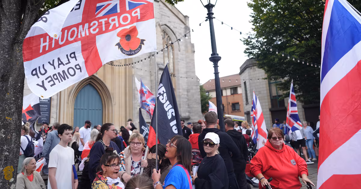 Protesters Gather in Portsmouth Amid Police Warnings