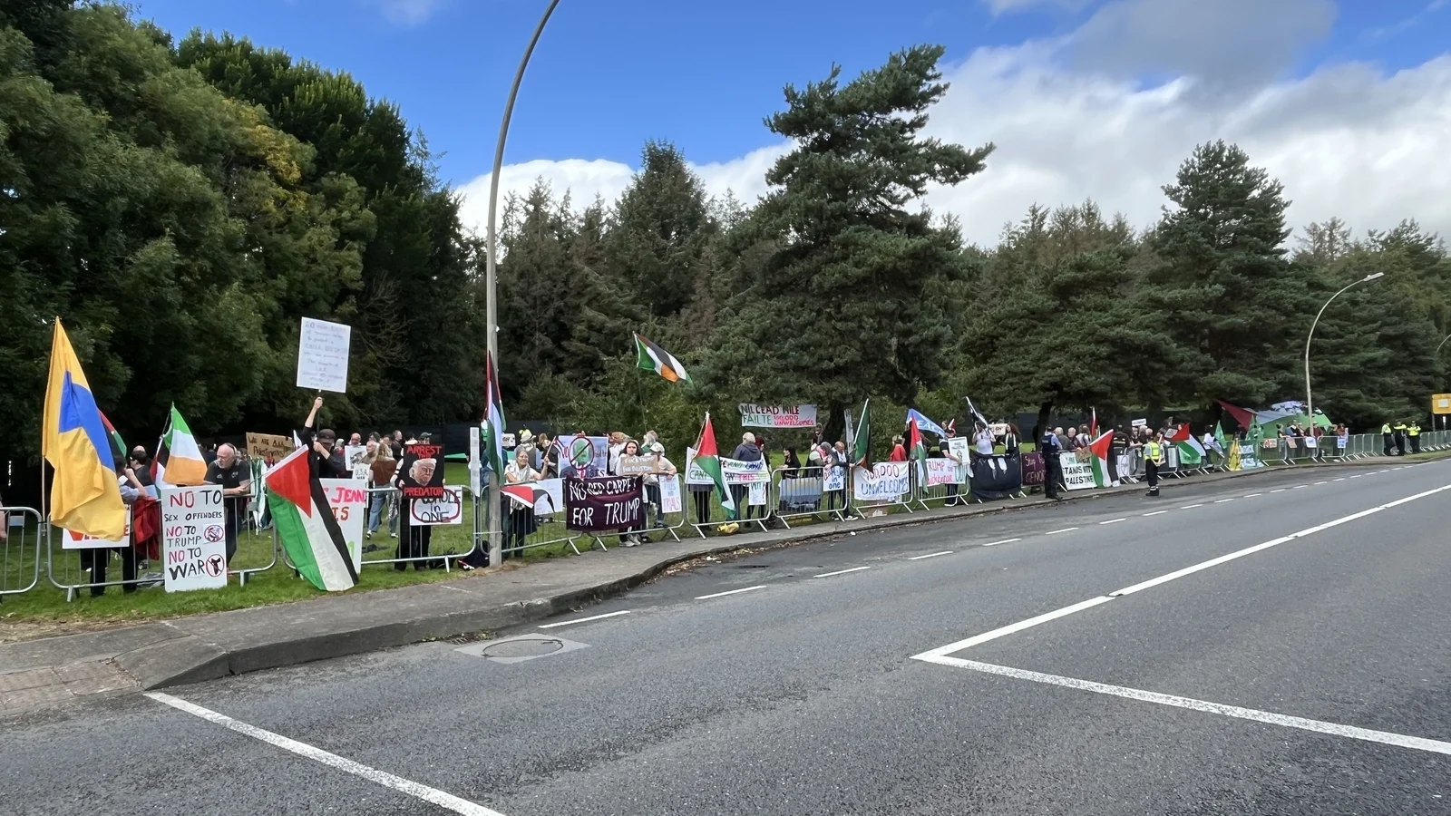 Protests Erupt During Trump's Golf Event in Ireland