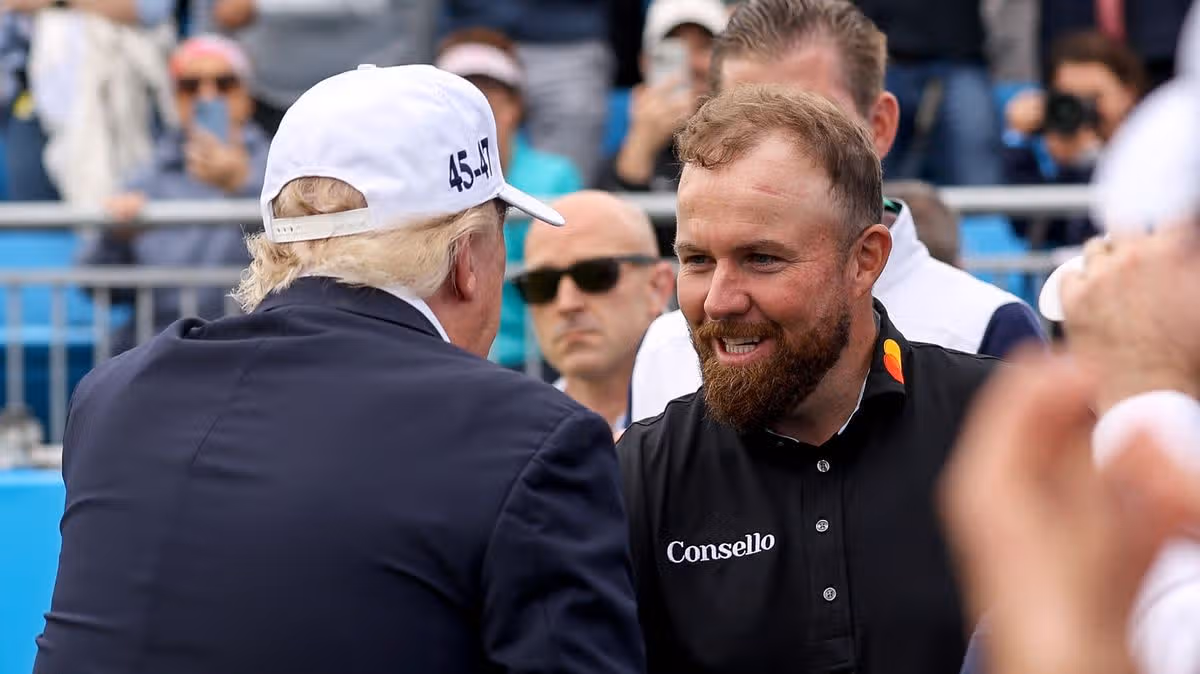 Shane Lowry Leads Irish Open as Trump Watches