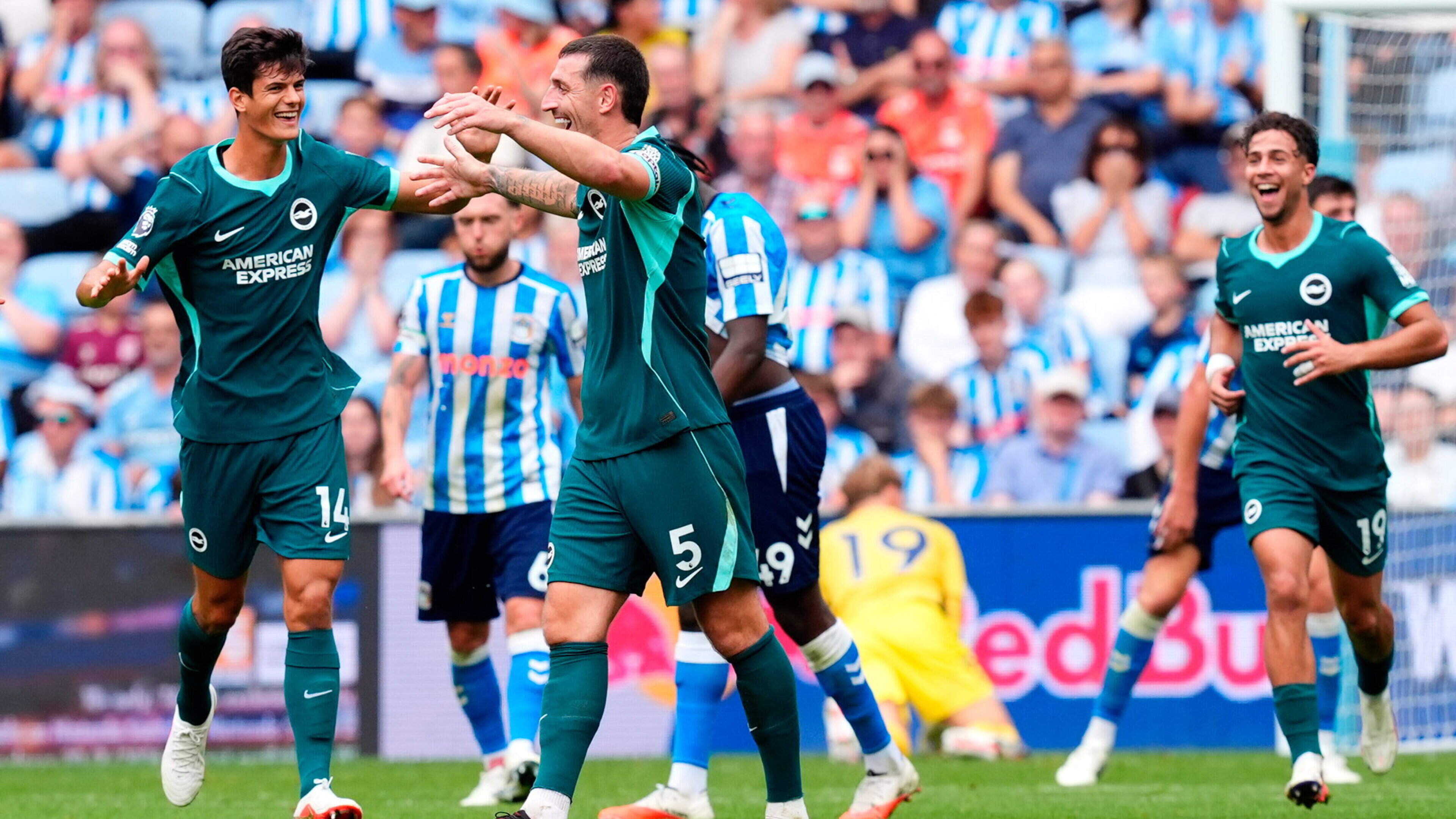 Brighton Defeats 10-Man Coventry City
