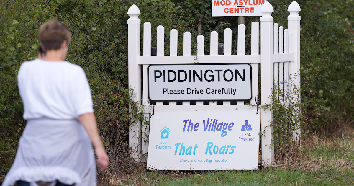 Villagers vote on housing migrants at military base
