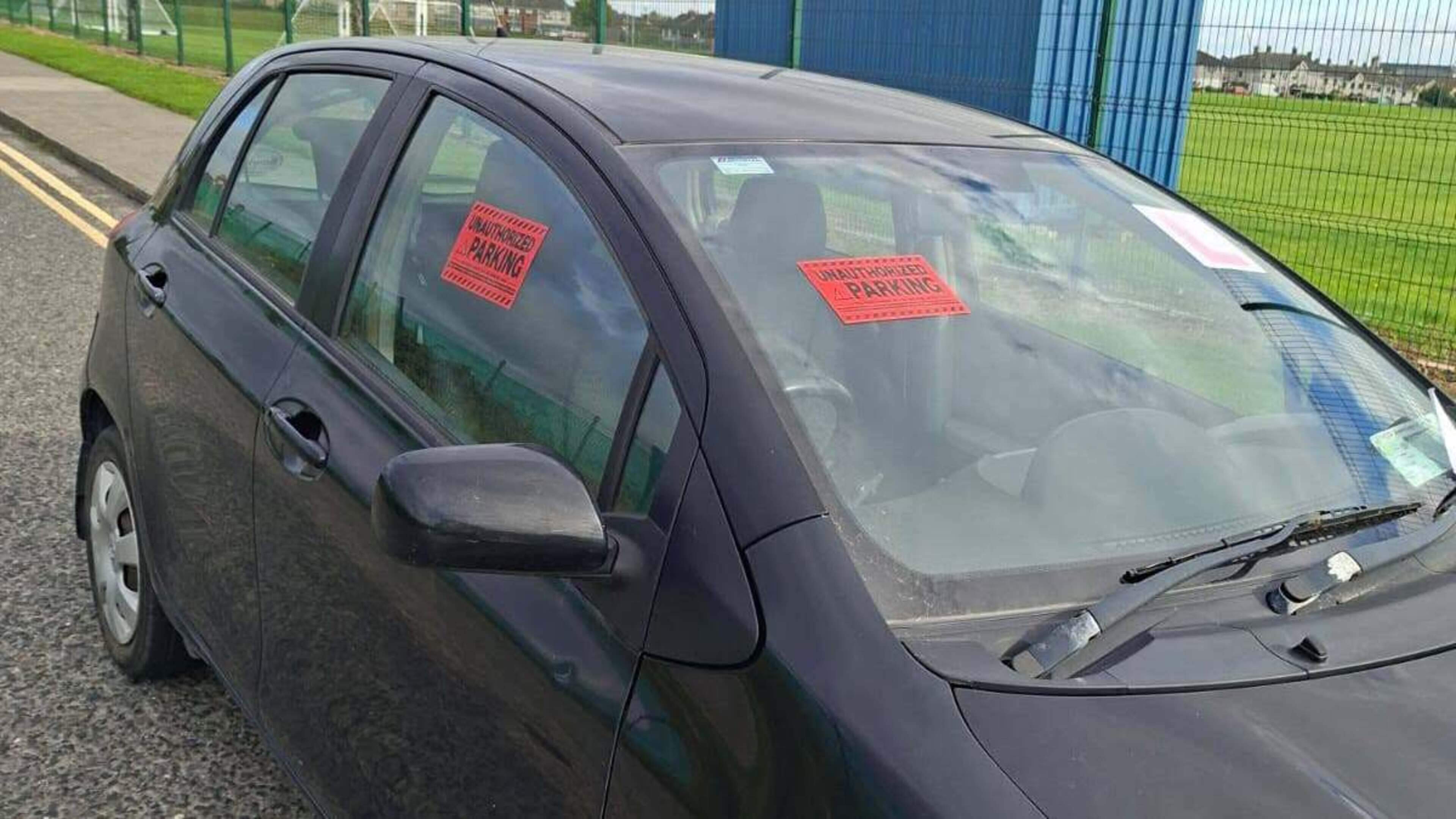 Unauthorized Stickers on Cars in Louth Estate