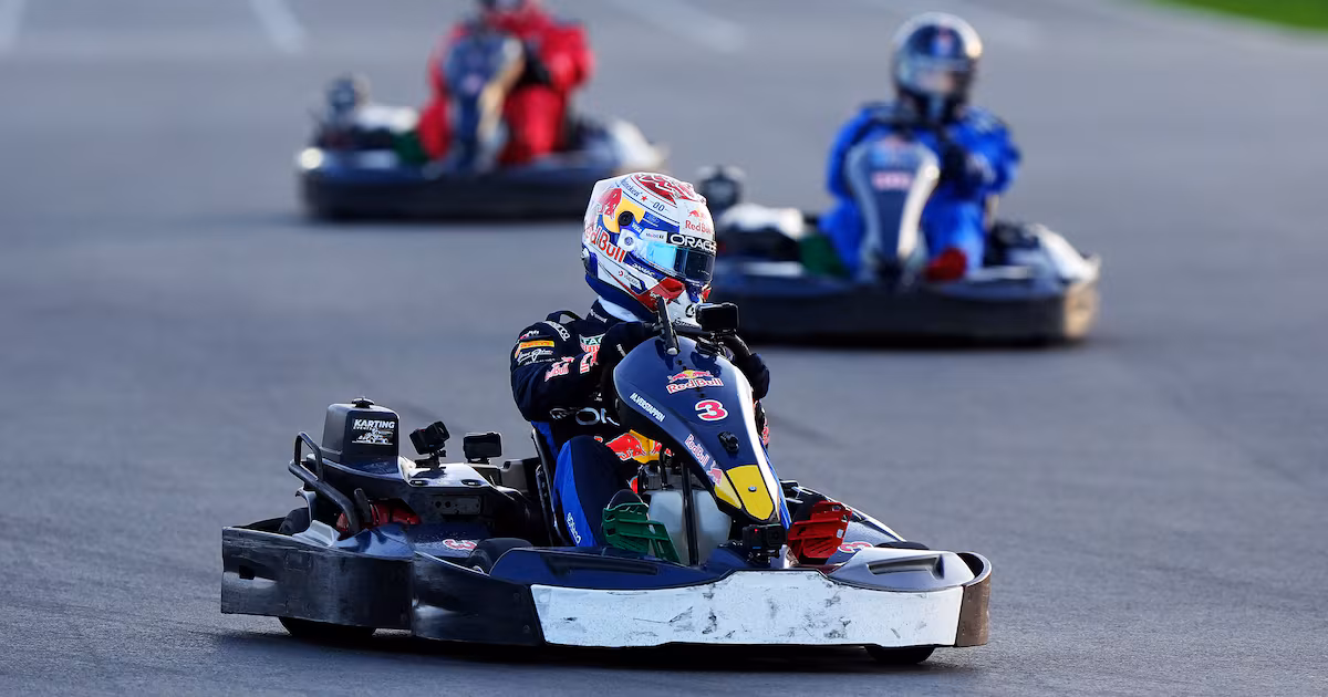 Max Verstappen Wins Go-Kart Race at Silverstone