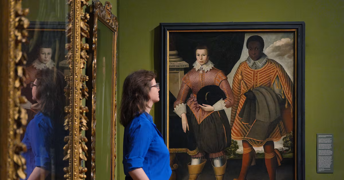Gallery unveils early painting of black individual