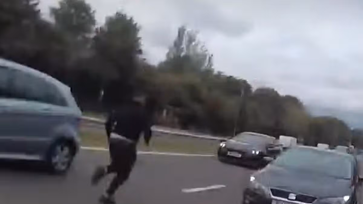 Man Drives Into Traffic During Police Chase