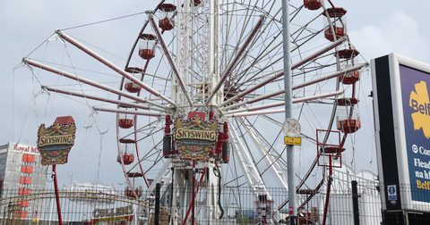 Belfast funfair ride breaks down, passengers stranded